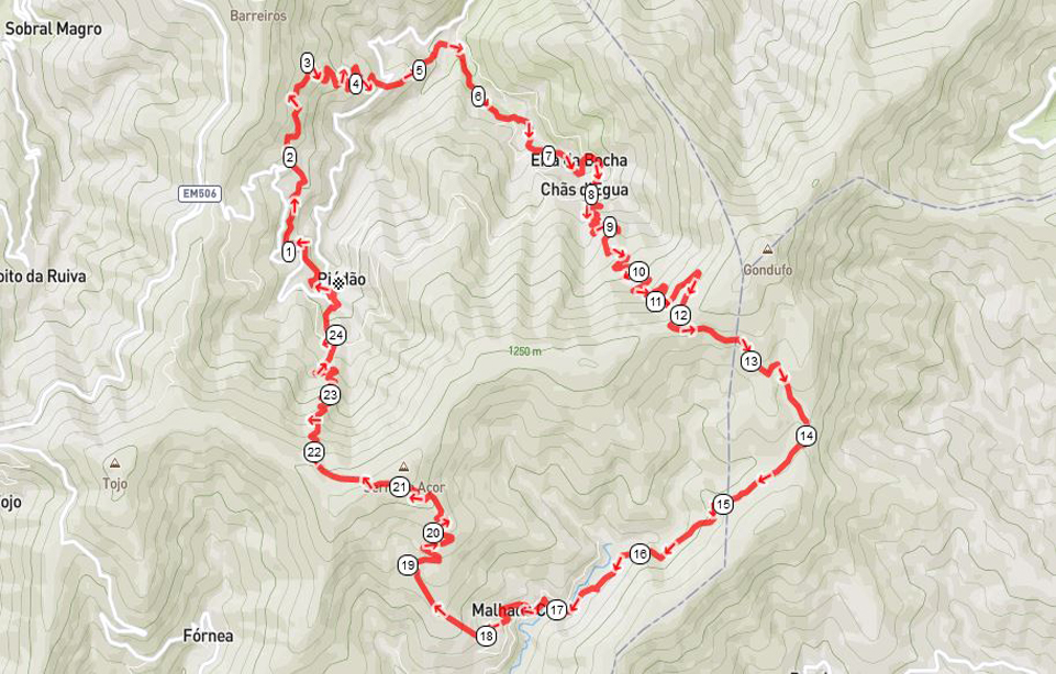 mapa 25km